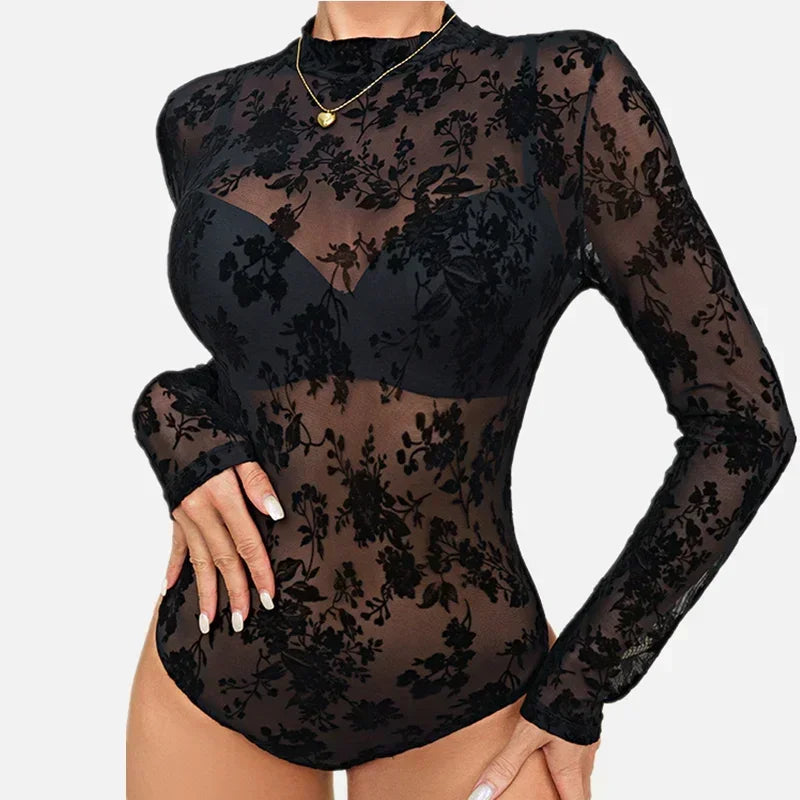 Summer Female Body Suit Sexy One-Pieces Playsuit Woman Clothes Romper Outfits Lace Jumpsuit Women Overalls Ropa De Mujer Bottom